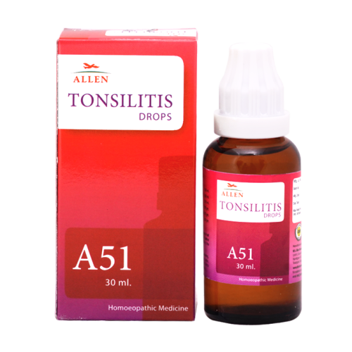 Allen Homeopathy A51 Tonsilitis Drops