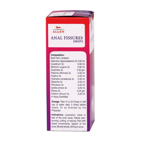 Allen Homeopathy A69 Anal Fissures Drops