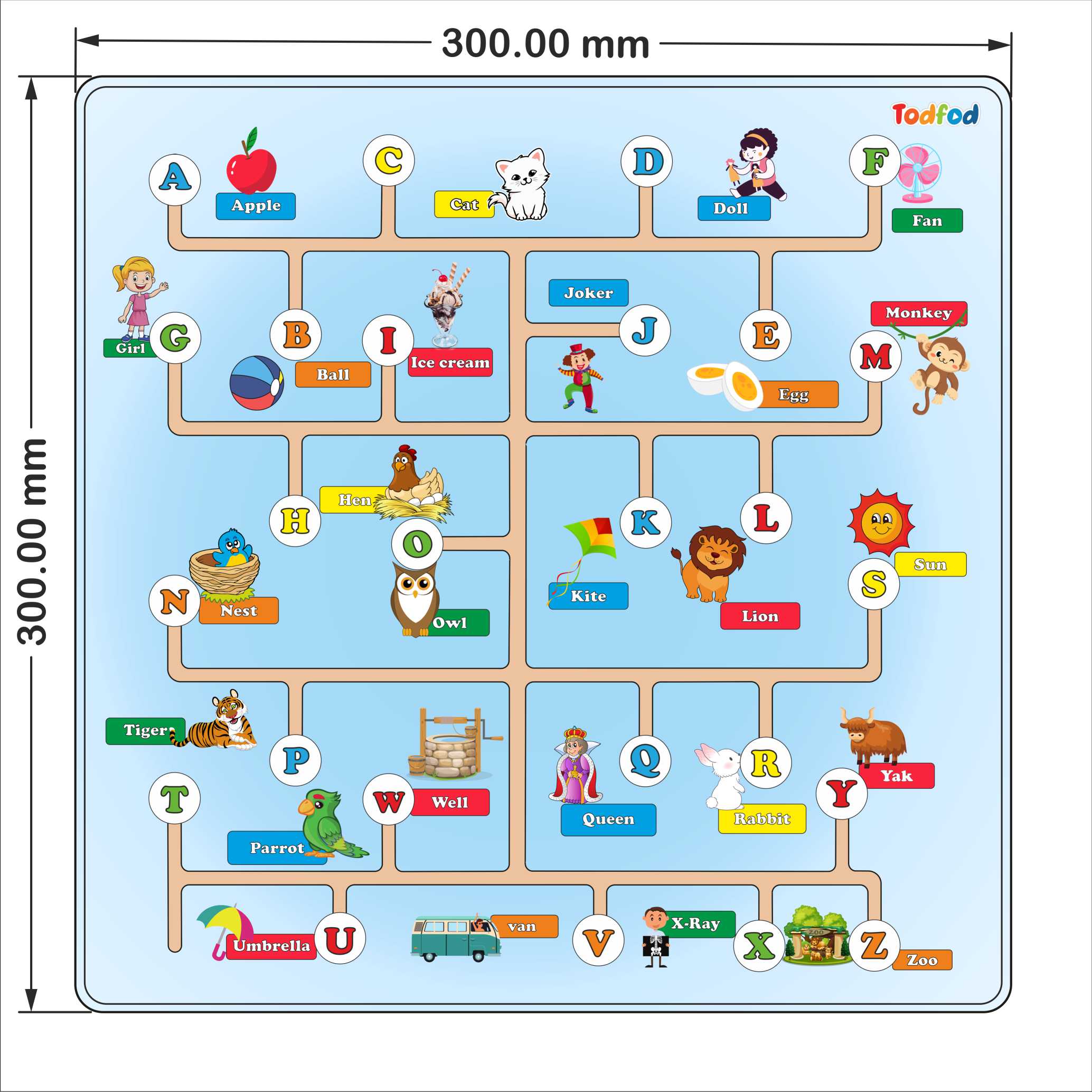 ABCD Maze Learning Toy