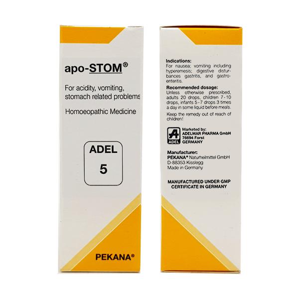 ADEL Homeopathy 5 Apo-Stom Drop - 20ml