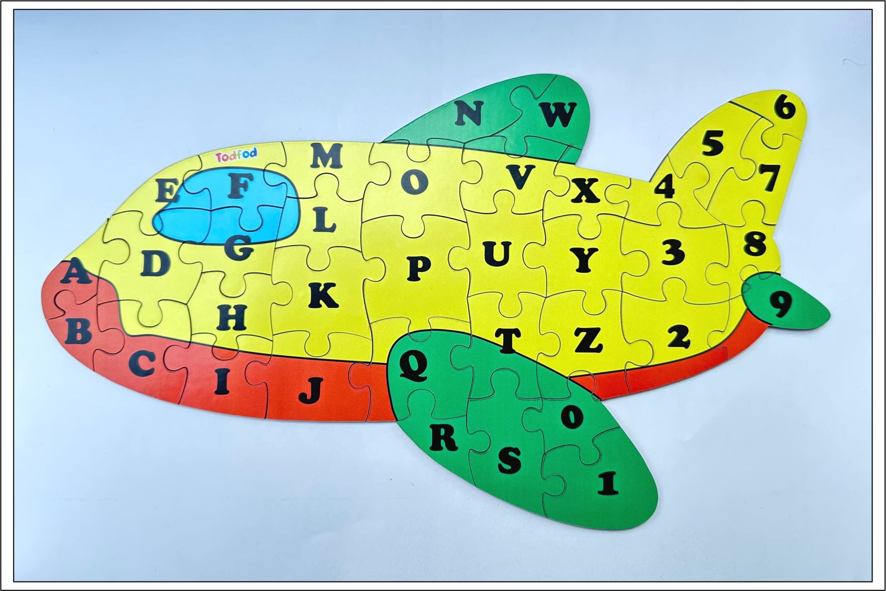 Wooden Jigsaw Puzzle – Aeroplane Shaped English Alphabets