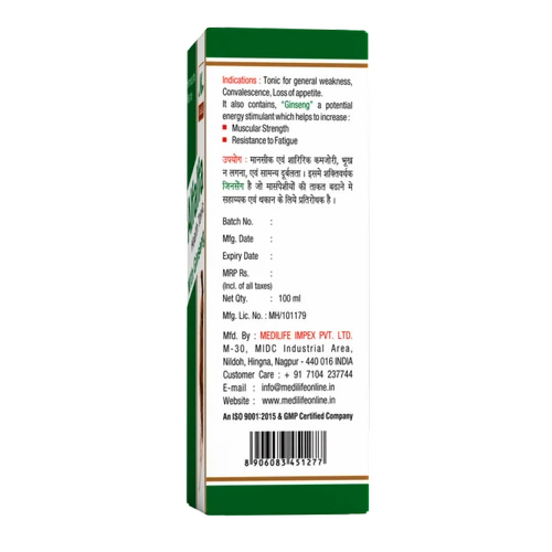 Medilife Alfalfa Health Tonic Pack of 2 - 100 ml