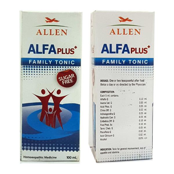 Allen Homeopathy Alfa Plus Family Tonic (Sugar Free)