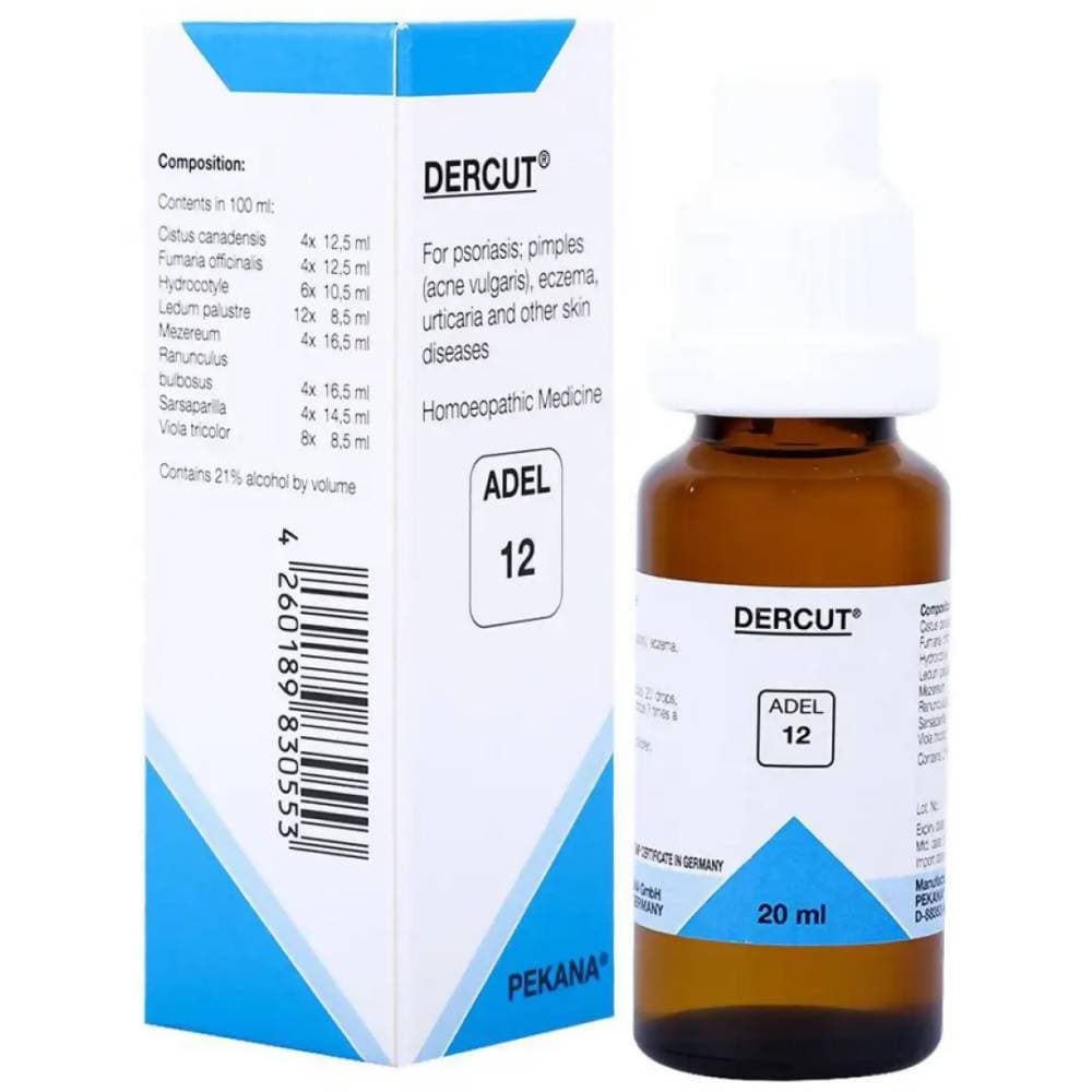 ADEL Homeopathy 12 Dercut Drops - 20ml
