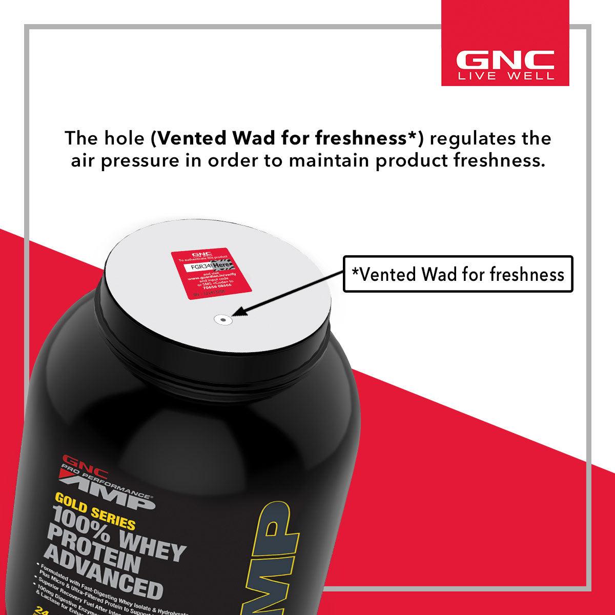 GNC AMP Gold Series 100% Whey Protein Advanced