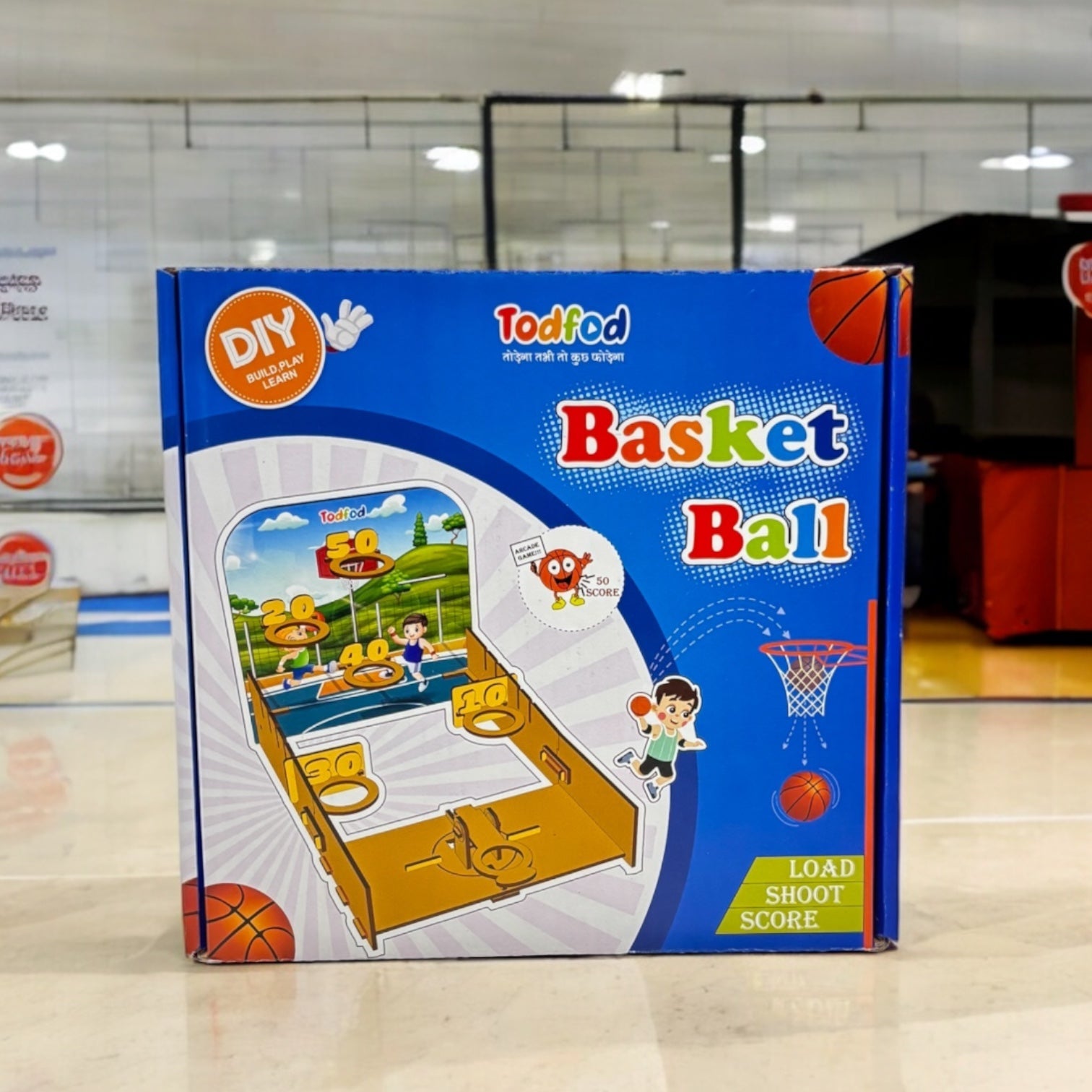 Wooden Basketball Toy for Kids