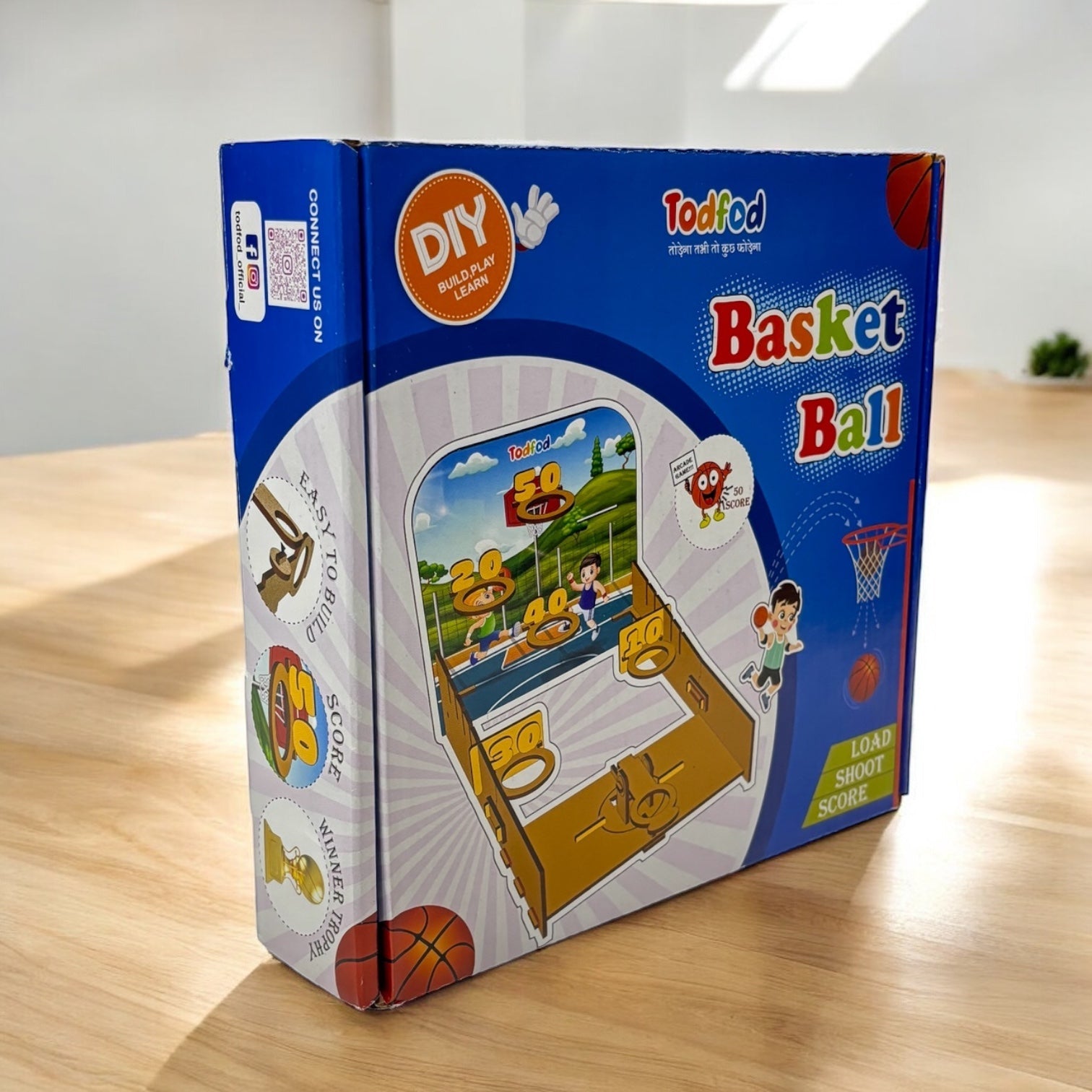 Wooden Basketball Toy for Kids