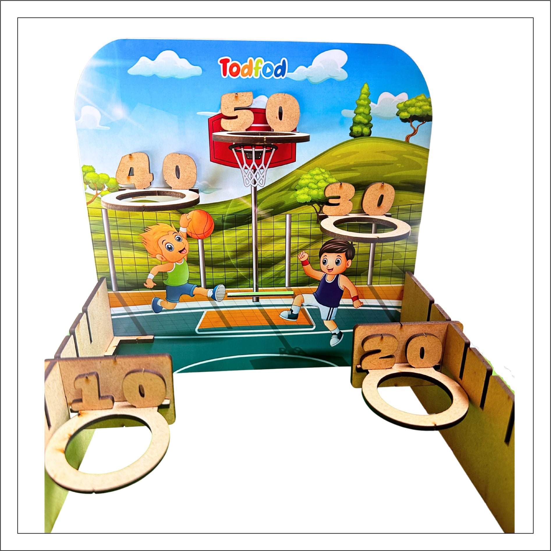 Wooden Basketball Toy for Kids