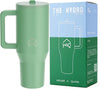 House of Quirk 1200ML Tumbler with Handle & Simple Flip Straw - Avocado