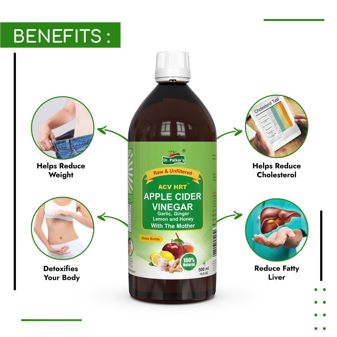 Dr.patkars Apple Cider Vinegar With Garlic Ginger Lemon & Honey