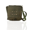 Craftshades -9 Inches Green Colour Buffalo Leather Sling Bag