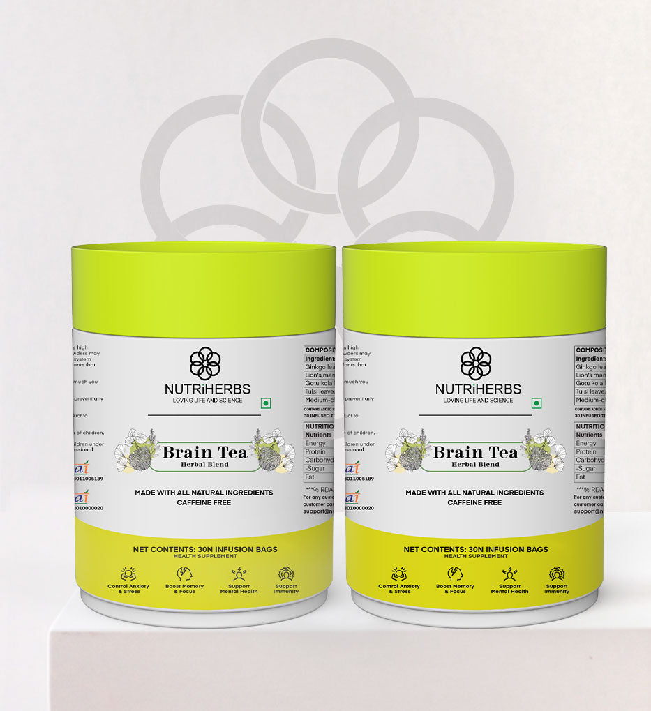 Nutriherbs Brain Tea  (Infusion Bags) - 30 bags