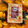 Buds&Berries Brightening Face Sheet Mask Tangerine Orange | Natural Vit. C | No Paraben, No Phthalate, No Silicone - 25gm