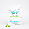 mCaffeine Niacinamide Green Tea Sheet Mask for Pore Refining - 20g each