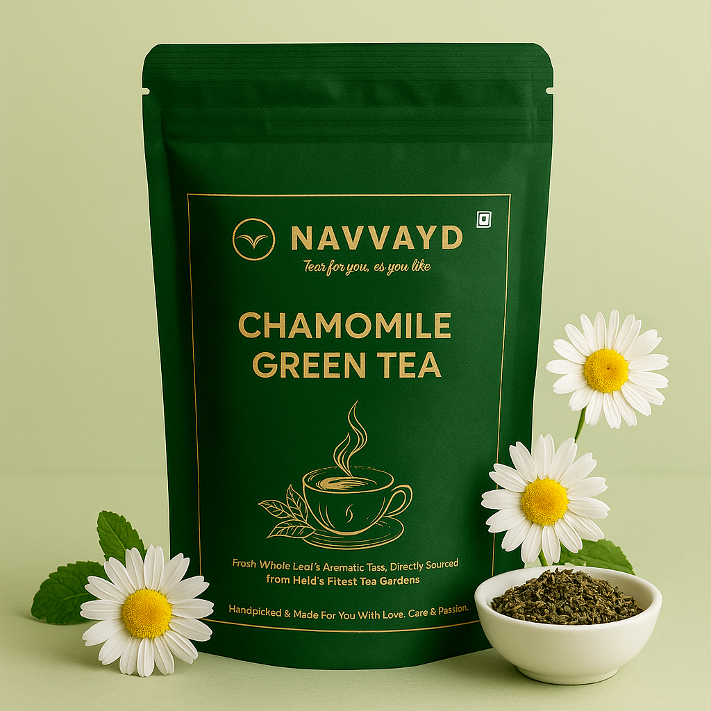 Navvayd Chamomile Green Tea - 100 gms - Swadesi
