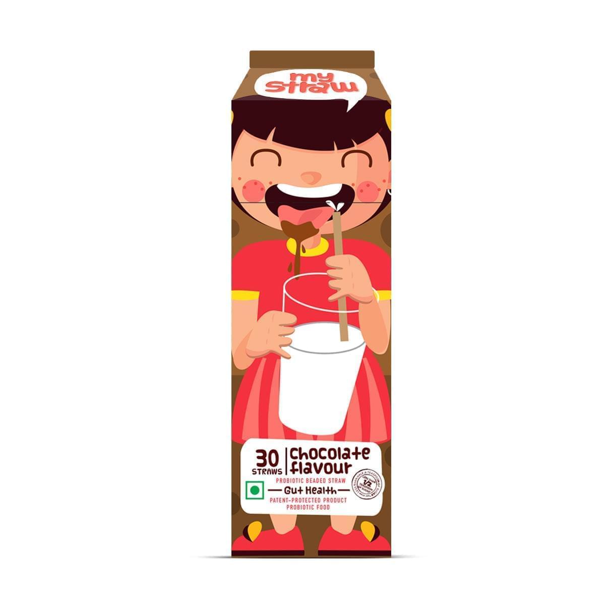 Body first My Straw Probiotic Flavoured Straws with Bacillus Coagulans for Gut Health - 30 Straws