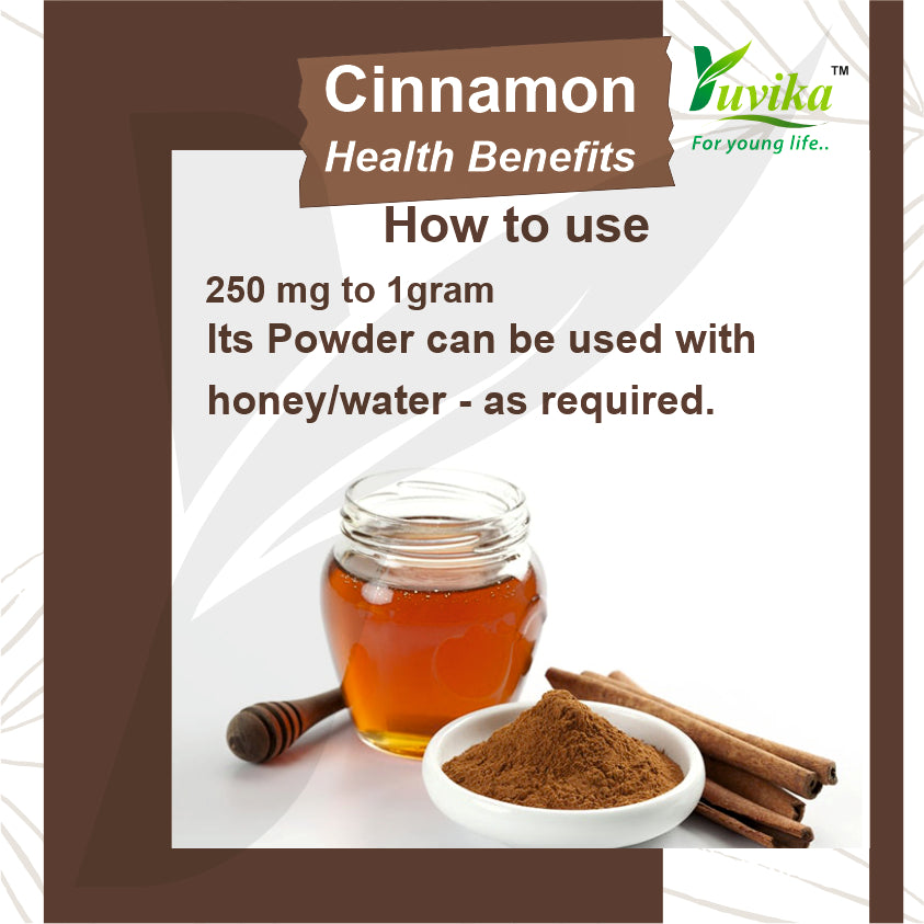 Yuvika Dalchini Gol Powder - Cinnamomum Zeylanicum - Cinnamon Powder