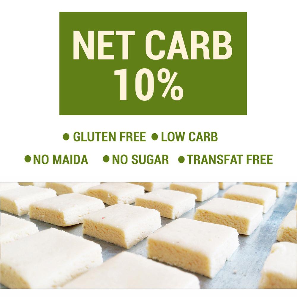 Diabexy NutroActive Desi Ghee Keto Coconut Barfi, Sugar Free Low Carb Sweets - 200 gms