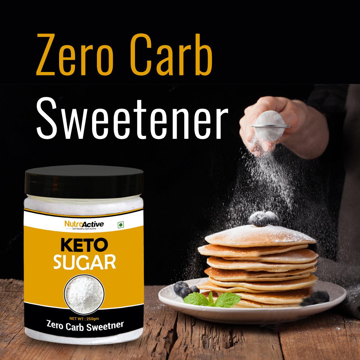 Diabexy NutroActive Keto Sugar Zero Carb Sweetener 100% Sugar Free - 250gms