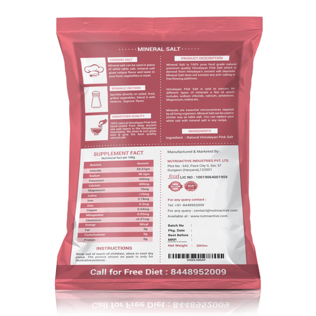 Diabexy NutroActive Mineral Himalayan Pink Salt Extra Fine Grain - 200 gms