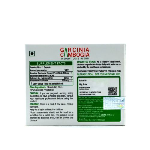 Allen Homeopathy Garcinia Cambogia Capsules