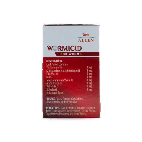 Allen Homeopathy Wormicid Tablets