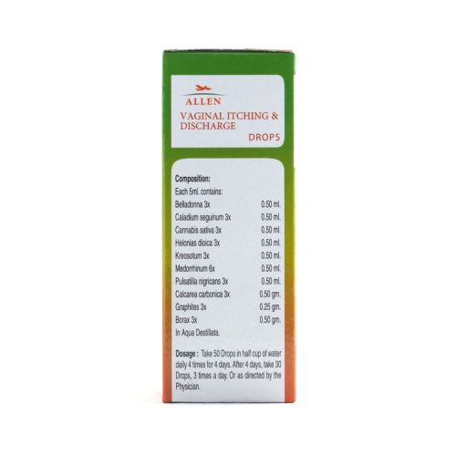 Allen Homeopathy A73 Vaginal Itching and Discharge Drops