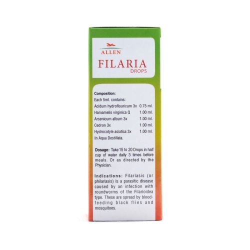 Allen Homeopathy A57 Filaria Drops