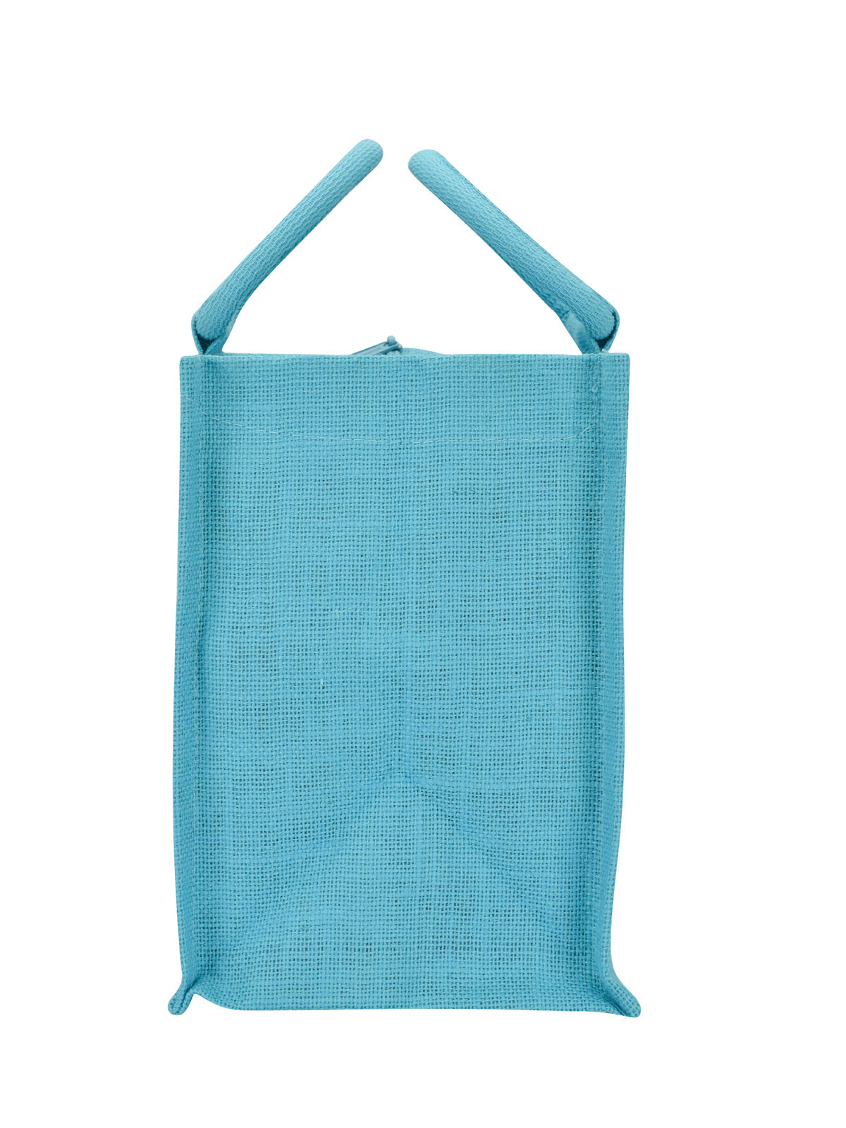Jute Cottage Mughal Print Zipper Lunch Bag 100% Genuine Jute Bag