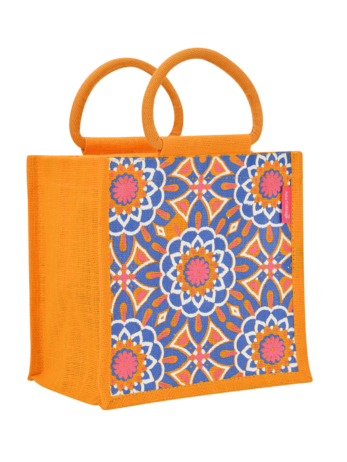 Jute Cottage Mughal Print Zipper Lunch Bag