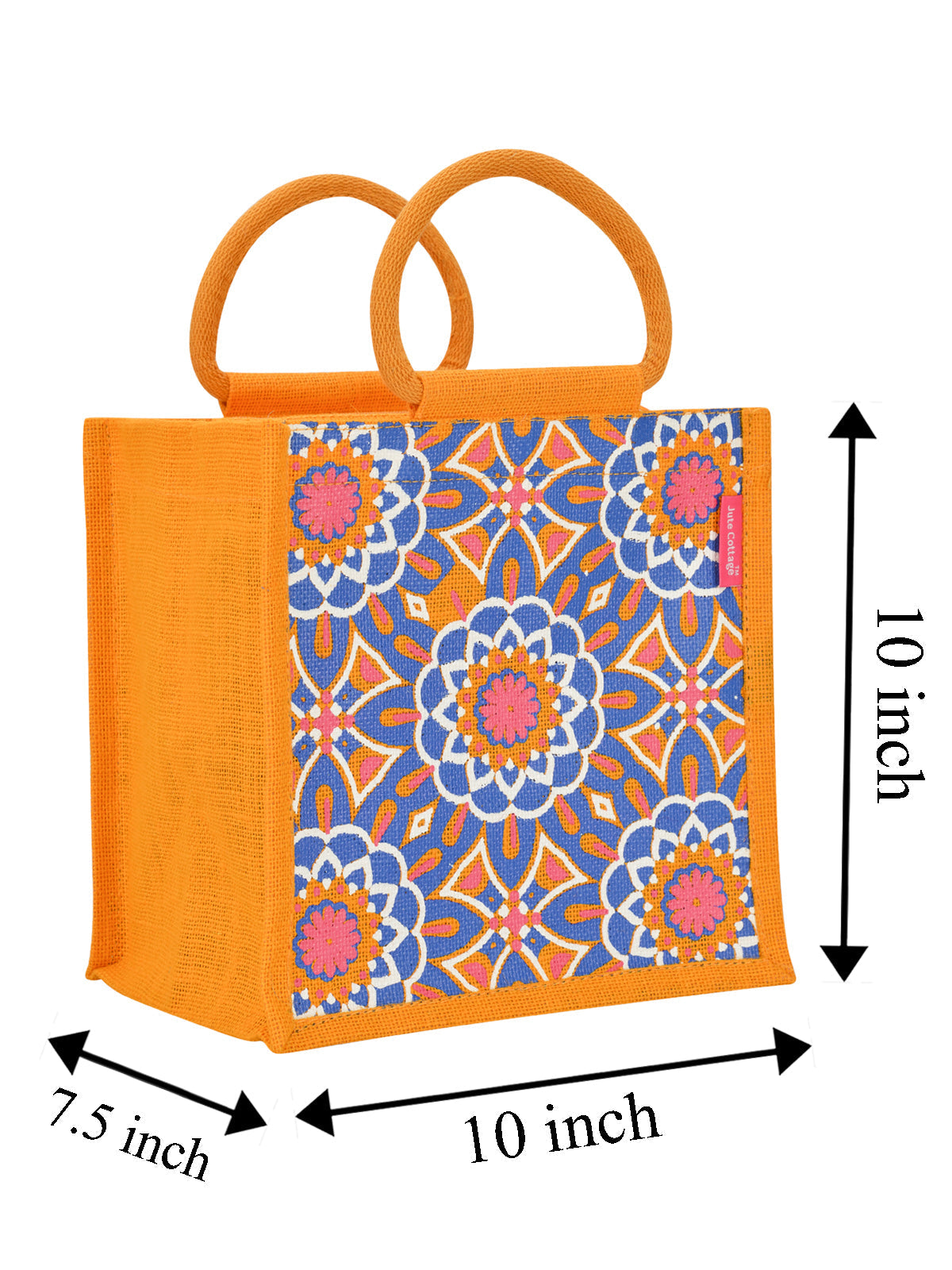 Jute Cottage Mughal Print Zipper Lunch Bag