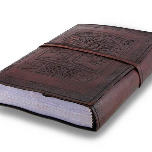 Craftshades – Vintage Beautiful Tree Embossed Unique Design 10″7 Handcrafted Leather Journal/Diary 200 page | 100% Genuine Leather