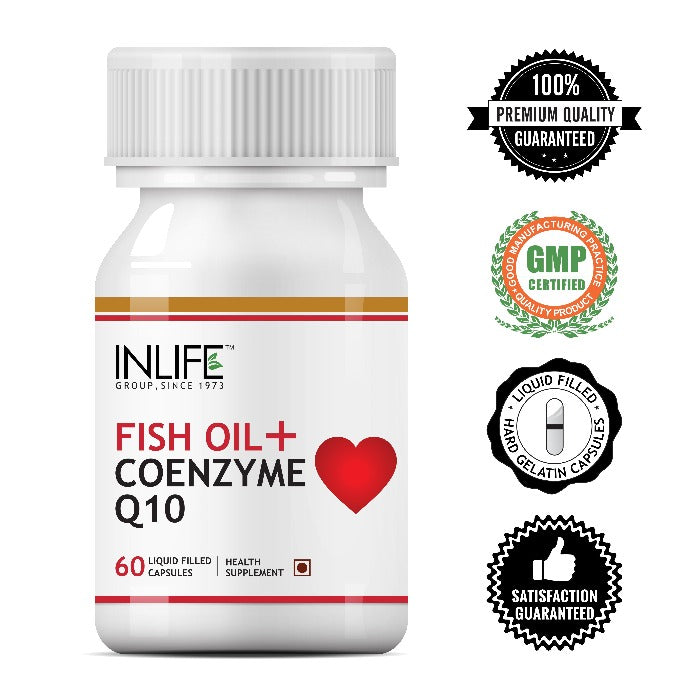 INLIFE Fish Oil with CoQ10 Supplement - 60 tabs
