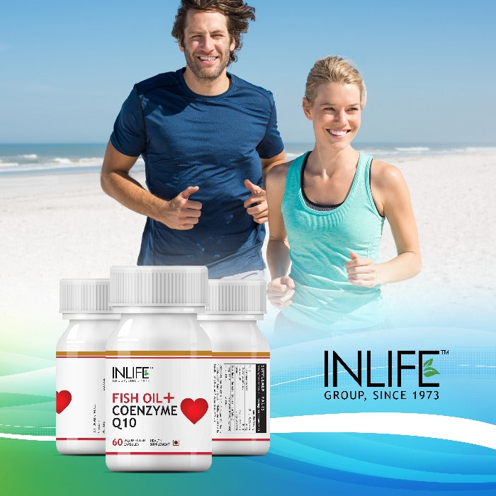 INLIFE Fish Oil with CoQ10 Supplement - 60 tabs