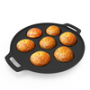 Esspy 7 Pit Pre-Seasoned Cast Iron Paniyaram Pan | Non-stick | Induction Friendly | Appe/Paddu Pan | 100% Pure & Toxin-Free | Gunta Ponganalu/Paddu | Cast Iron Cookware