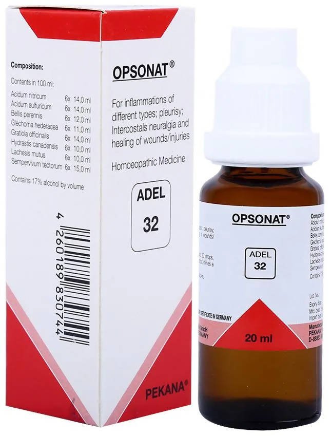 ADEL Homeopathy 32 Opsonat Drops - 20ml