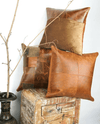 CraftShades Buffalo Leather Cushion Cover