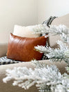 Craftshades Leather Tan Sofa Cushion Cover