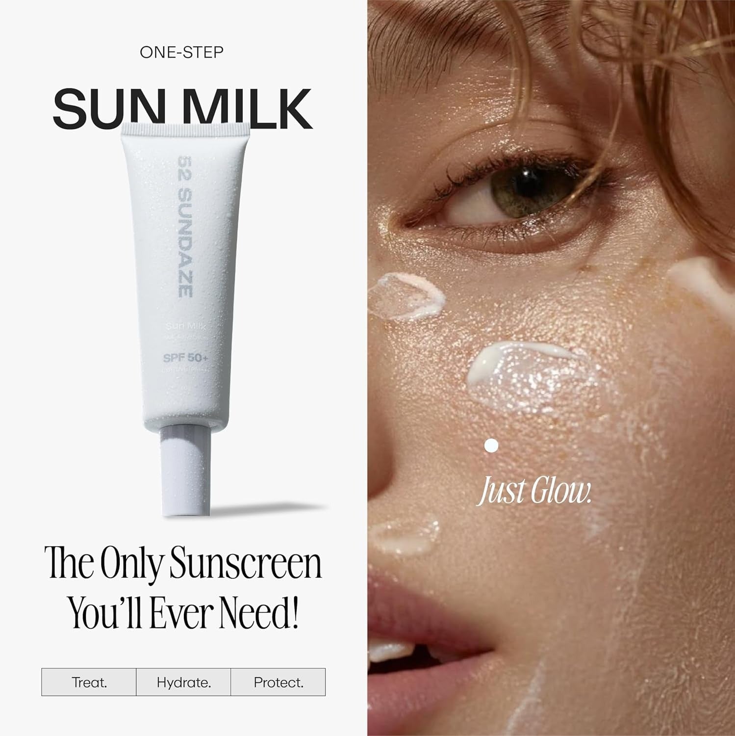 52 Sundaze Sun Milk Multi Active Cream For Face With SPF 50+ PA++++ Su ...