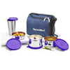 Signoraware Best Steel Lunch Box with Steel Tumbler