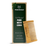 Pink Woolf Neem Wooden Beard Comb | Tame & Style Beard | Anti-Bacterial Neem Wood