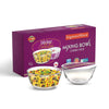 Signoraware Borosilicate Glass Mixing Bowl Combo Set of 2 with Lid (1000ml + 1000ml)