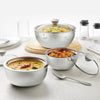 Borosil ServeFresh Stainless Steel Casserole Bowls Set of 3