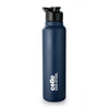 CELLO Crysta Flip Stainless Steel Water Bottle 1000 ml, Navy Blue
