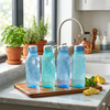 Tupperware Eco 1 Litre Square Water Bottle Set of 4