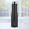 Borosil Swan Stainless Steel Single Wall Bottle Black 1L Personalised