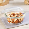 Borosil Klip N Store Round Glass Container 400ml