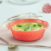 Borosil Colours Kube Pink Casserole with Lid 700ml