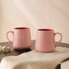 Borosil Porcelia Bello Mug Blush Set of 2 (400ml x 2)