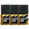 Mancode Activated Charcoal Soap - 125gram(Pack of 3)